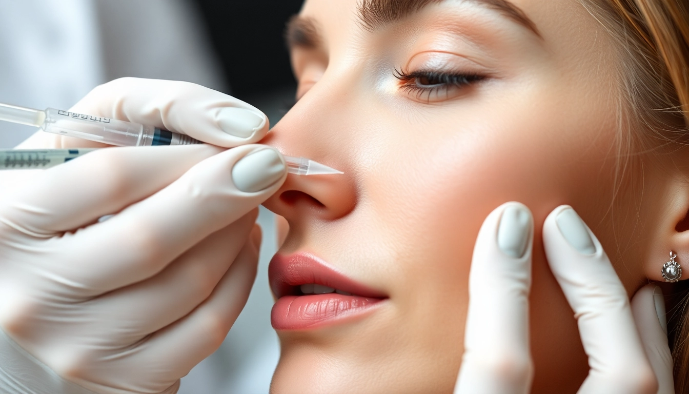 German clinic offering Fettwegspritze Zürich for facial fat reduction with professional injection process