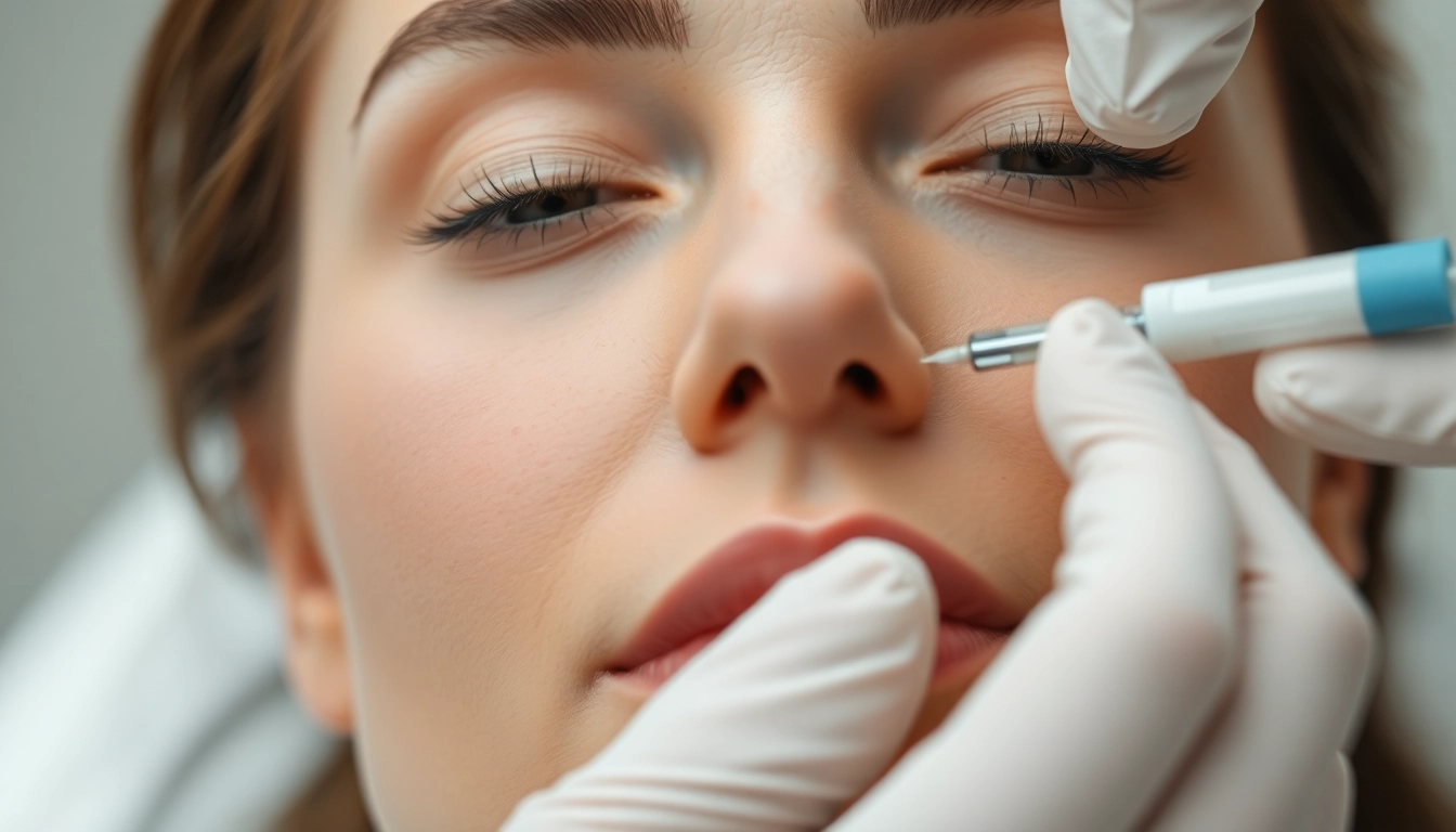 Botox facial treatment in Zurich: Skilled doctor administering injections for youthful skin improvement.