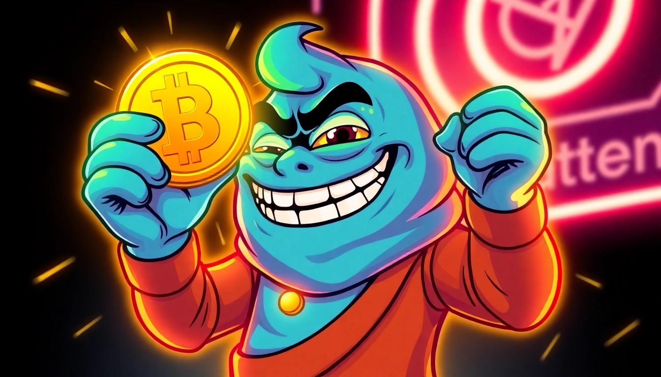 Pepe Meme Coin Price fluctuates amidst vibrant crypto visuals, capturing market excitement