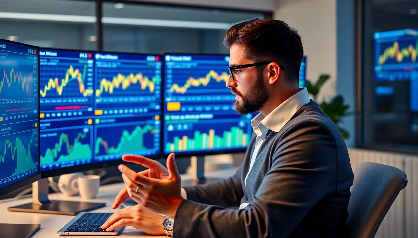 Investment News analysis showing stock charts and gold, conveying financial growth and market